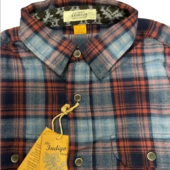 TAILOR VINTAGE PLAID HEAVY TWILL SHIRT - NWT! - Picture 12 of 12